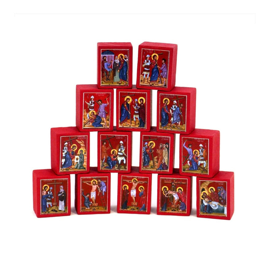 Stations of the Cross Micro Icon Set