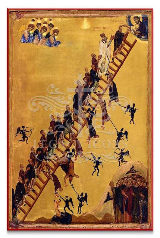 Ladder of Divine Ascent (Sinai) Icon - Small