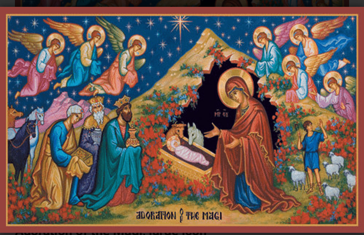 Adoration of the Magi, large icon