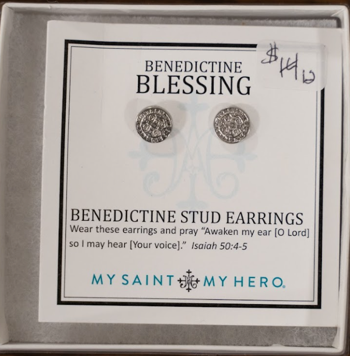 Benedictine Stud Earrings