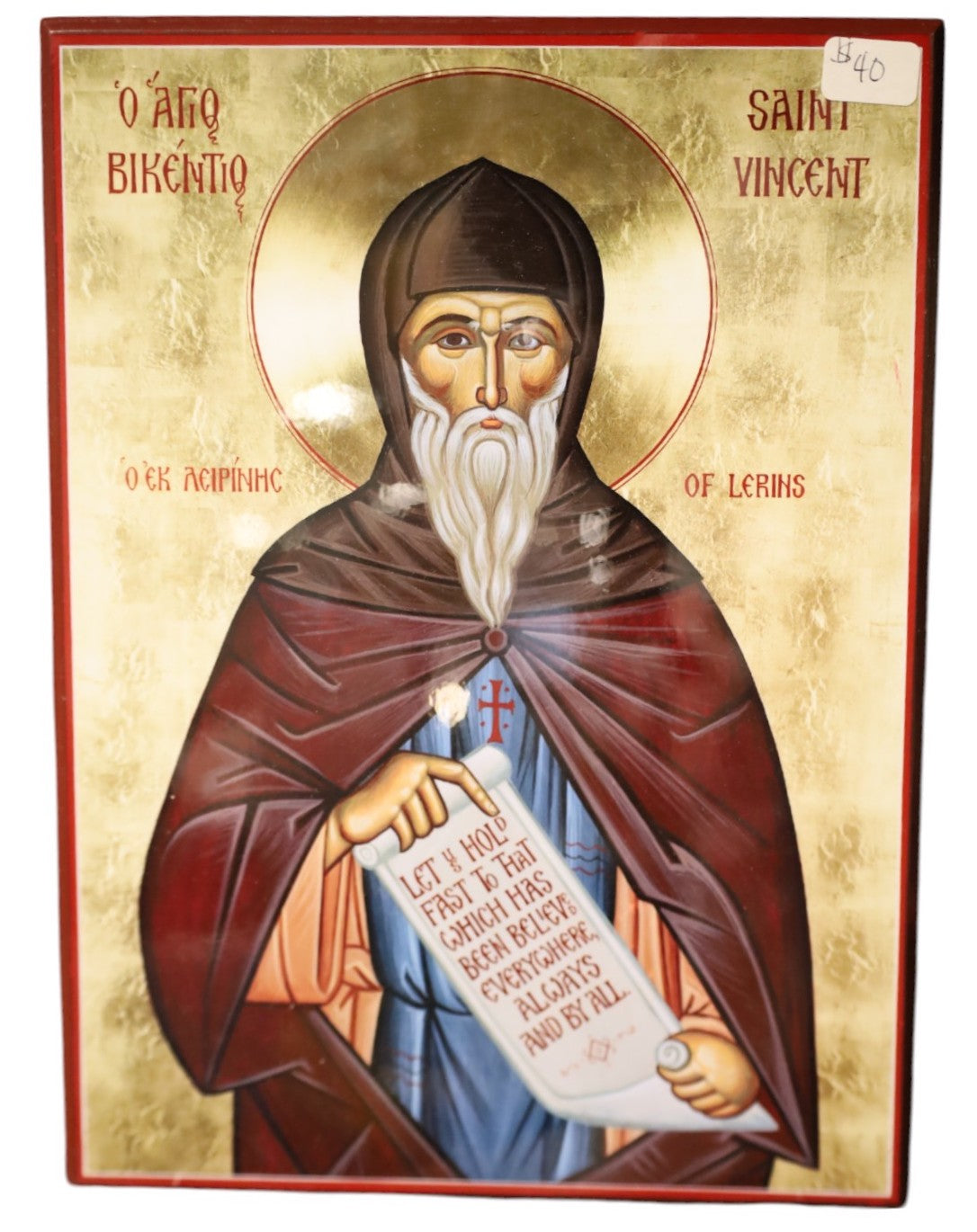St. Vincent of Lerins Icon