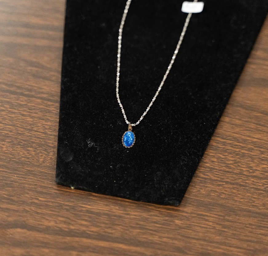 Blue Virgin Mary Necklace SS