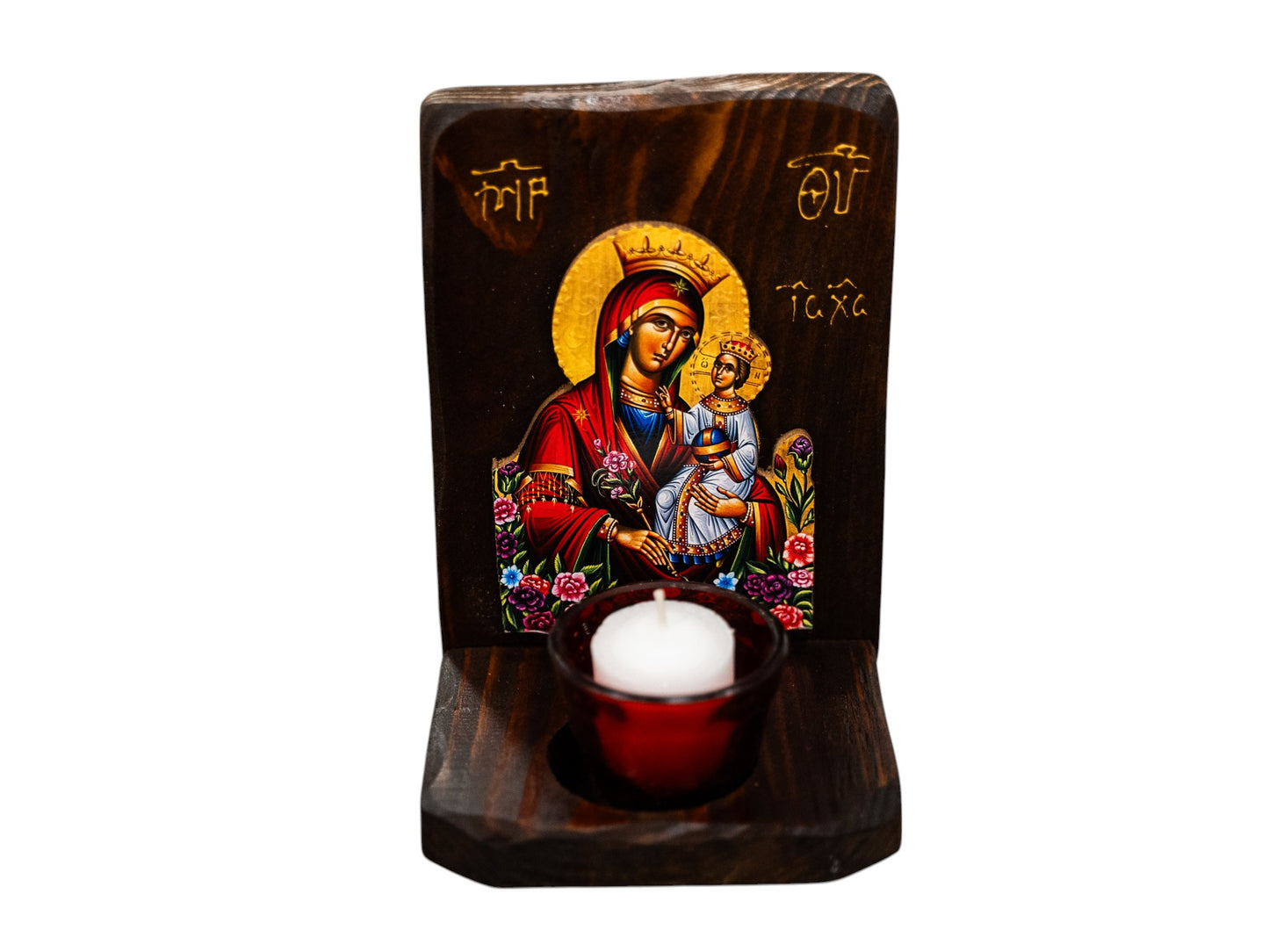 Virgin Mary with Candle Holder