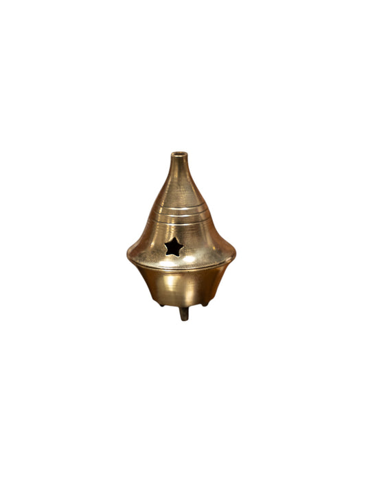 Brass Cone Incense Burner (Small)