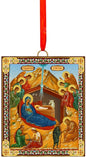 Ornament, two-sided Angelic Nativity
