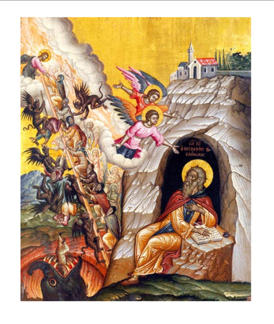 St John and the Ladder of Ascent, large icon