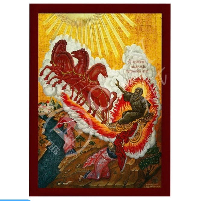 Icon of the Prophet Elijah Charriot of Fire