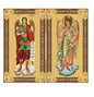 Diptych St. Archangel Michael & Guardian Angel Gold Foil