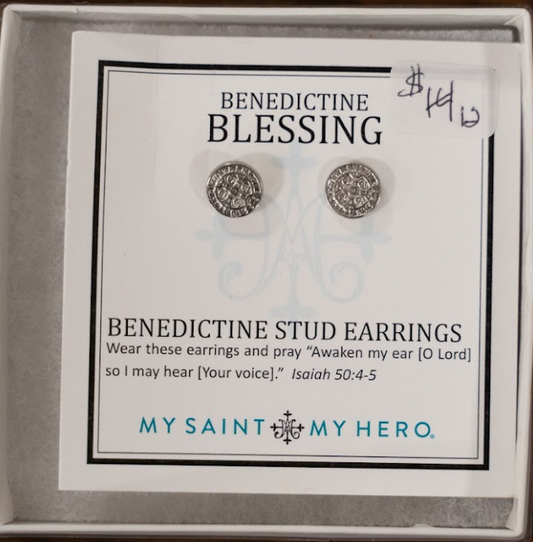 Benedictine Stud Earrings