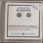 Benedictine Stud Earrings