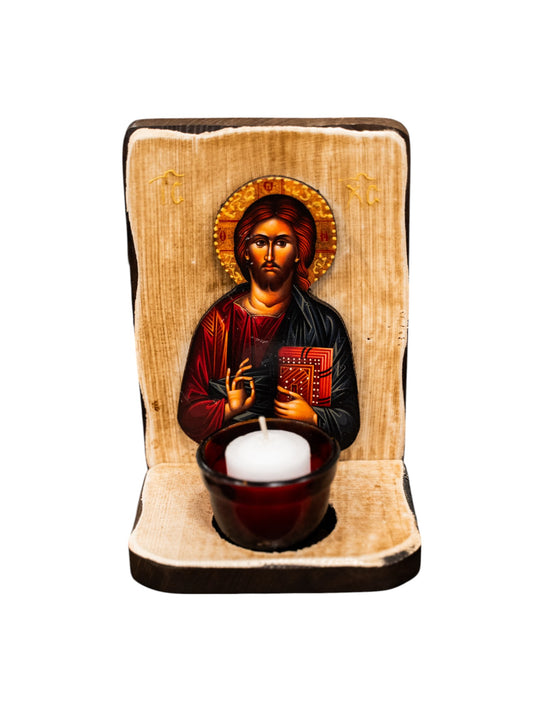 Jesus Christ with Candle Holder